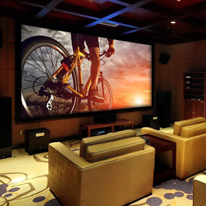 Phẳng cố định khung màn hình Obsidian ném dà<span class=keywords><strong>i</strong></span> alr màn hình vật liệu chỉ 100 inch PVC khung máy chiếu 0.8 3D rạp chiếu phim hệ thống màn hình - Product Image 5