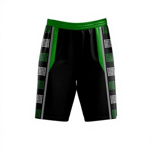 LONG MISSION INDUSTRY LMI-006 Ensemble de maillot et short de basketball noir et vert pour homme adulte, en polyester respirant, avec impression par sublimation - Product Image 5