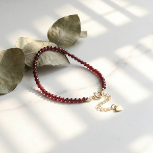 Pulsera Ajustable de Piedras Preciosas Naturales con Cuentas y Cristales, Chapada en Oro de 14K, Estilo Vintage para Mujer, Regalo de Moda para el Día de San Valentín - Product Image 1