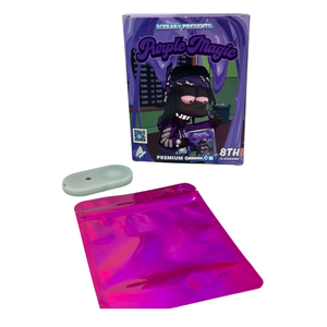 Juego de bolsas y cajas Mylar 8th Plug 3,5 28G 1 libra para bolsas Mylar de 3,5G Impresión personalizada Superficie holográfica Libra con bolsa Mylar DE MÚSICA - Product Image 5