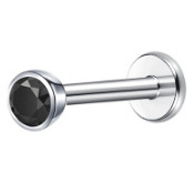 Diamant noir couleur acier (motif de dents torsadées)
