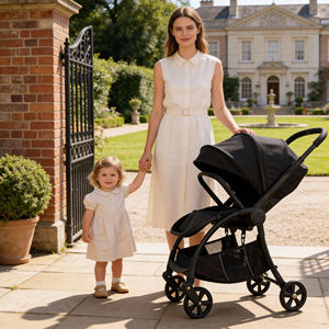Poussette bébé légère en alliage d'aluminium pliable 3 en 1 de <span class=keywords><strong>luxe</strong></span> Land Leopard Eagle, capacité de charge de 20 kg, vente en gros - Product Image 1