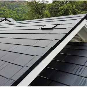 인테너지 맞춤형 AG 클래스 35W 태양광 지붕 타일 BIPV 건물 통합 태양광 태양광 태양광 발전 시스템