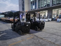 Chariot élévateur électrique 3T, batterie Li-Ion 80V, commande Curtis, mât 3 étages, déplacement latéral, capacité 3000 kg, faible bruit, 4 roues motrices