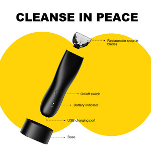 Di alta qualità in ceramica IPX6 impermeabile elettrico corpo <span class=keywords><strong>Trimmer</strong></span> e rasoio inguine per capelli corpo corpo rasoio pubico per gli uomini - Product Image 6