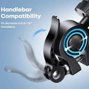 Support de téléphone pour vélo Lamicall BM02, vente chaude, stable, verrouillage sécurisé, support de téléphone portable pour moto, clip, 4,7-6,8 pouces, meilleur article cadeau - Product Image 5