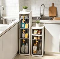 Armoire de rangement domestique en plastique fermée, idéale pour la cuisine, la salle de bain, le salon, étanche et offrant un rangement classé