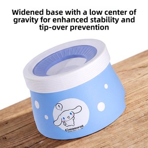 Bol à eau automatique flottant PP <span class=keywords><strong>pour</strong></span> chiens et chats, garde la muselière sèche, motif à pois, grande capacité |   Personnalisé - Product Image 4