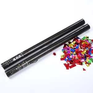 2022 new factory direct customizable black 80cm electric confetti cannon for party