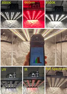 Hydroponic 5 Channel Dimming Plant Farmer Lm301h Evo Lh351h Red Ir Uv Full Spectrum 600w Aeroponics Systems Grow Light 8bar 640w