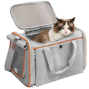 Hot Foldable Cat Carrier Pet Travel Carrier for Cats Dogs Puppy Comfort Portable Vehicle Pet Bag