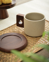 Style rétro nordique 200ml grès poterie argile tasses en céramique café lait expresso tasse thé tasse ensemble