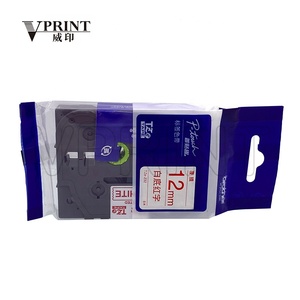 Ruban adhésif laminé TZE-232 12 mm (0,47 po) rouge sur blanc pour imprimante d'étiquettes <span class=keywords><strong>Brother</strong></span> <span class=keywords><strong>P</strong></span>-<span class=keywords><strong>touch</strong></span> GL-100 <span class=keywords><strong>PT</strong></span>-1000 <span class=keywords><strong>PT</strong></span>-1010 <span class=keywords><strong>PT</strong></span>-1090 – Original - Product Image 4