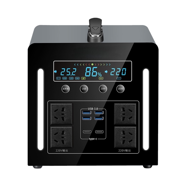 2500W/6200Wh Lithium Ion Portable Power Station 2000W Outdoor Camping 3000W Solar Portable Charger Emergency Backup Power Supply