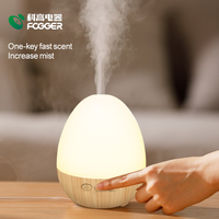 Neuankömmling Cool Mist Luftbe feuchter Runde Holz schraube 100ml Holz 7 Rgb Lampe Nacht flamme Aroma Diffusor