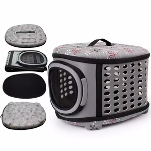 Soft Collapsible Pet Carrier Pet Handbag Outdoor Travel Cages Light Weight Farewell to Stuffy - Product Image 1