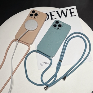 Funda de teléfono con revestimiento de aceite brillante con cordón de correa <span class=keywords><strong>Singstar</strong></span>, Fundas Para Celular, funda de teléfono para iPhone 16E - Product Image 6