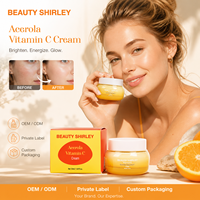 Crème hydratante pour le visage éclaircissante anti-taches OEM Private Label, crème pour le visage blanchissante à la vitamine C d'acérola