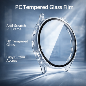 Nouvelle coque de protection transparente en verre trempé PC rigide pour montre connectée <span class=keywords><strong>Samsung</strong></span> Galaxy <span class=keywords><strong>Watch</strong></span> 7 6 <span class=keywords><strong>5</strong></span> 4 - Product Image 2