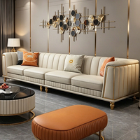 Canapés en cuir de design italien pour la maison, ensemble de canapés de luxe, nouveau design, canapé sectionnel, meubles de salon