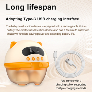 Aspiratore nasale automatico ad alta aspirazione 75Kpa 3 punte in Silicone per uso alimentare eco-friendly BPA Free Baby naso aspirapolvere - Product Image 6