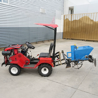 Pengiriman cepat Mini Air-Cooled traktor pertanian Power Rotary Tillage traktor 18HP 25HP Orchard traktor dengan pemanen kentang