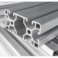 Profilé d'extrusion en aluminium à fente en T 6063-T5 pour ligne de production industrielle, vente en gros usine