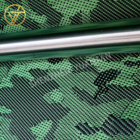 Tissu sergé en fibre d'aramide et de carbone vert 260 g/m² de haute qualité, camouflage, résistant à l'abrasion, léger, pour sacs de voyage d'extérieur