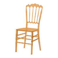 Chaise de jardin en résine plastique imperméable, empilable, pour banquets et fêtes, plusieurs couleurs, modèle Royal Napoleon