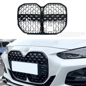 Parrilla Delantera Negra Brillante para BMW Serie 4 G22 430I 2021 2022 2023, Rejilla de Repuesto ABS para Parachoques, Estilo Automotriz - Product Image 1