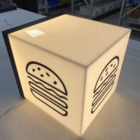 Boîte à lumière LED et enseigne lumineuse 3D personnalisée ultra-mince pour l'image de marque des magasins de détail