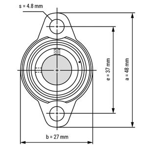 Siège en plastique de haute qualité avec roulement sphérique extérieur en acier inoxydable-bride <span class=keywords><strong>UN</strong></span> - Product Image 5