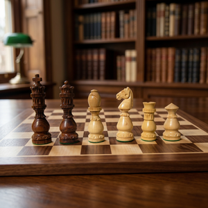 Handmade Wooden <b>Chess</b> Pieces <b>Set</b> Carved Vintage Style For Playing Unisex - Product Image 1
