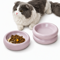 Bol surélevé en céramique rond pour chien et chat, vente en gros