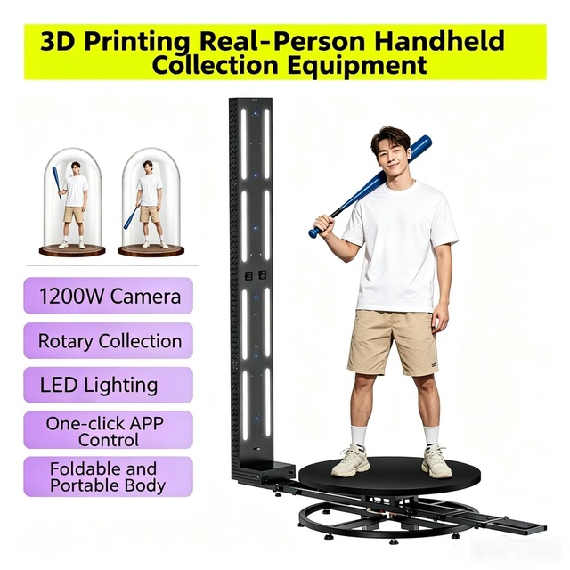 Full Body 3D Scan Machine for Personal Portrait Figure CHACKTOK 360 Fast Measurement 3D Scan People
