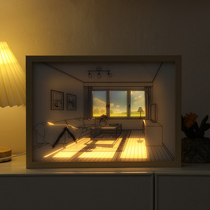 Peinture à lumière ambiante tendance : créez une ambiance lumineuse, art mural LED pour intérieurs élégants - Product Image 2