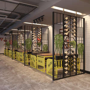 Porte-bouteilles moderne en acier inoxydable noir, durable, capacité de 27/36 bouteilles, taille et couleur personnalisables, meubles pour la maison, bar, restaurant - Product Image 4