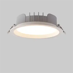 Novo design de spot redondo tipo 2024 luzes anti-reflexo inteligentes 12W embutidas LED Downlight de 4 polegadas