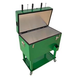 Carrito Enfriador de Metal con Ruedas para Fútbol, Diseño Nuevo, 49L/65L, Caja de Hielo Enrollable para Mantener Frío, Ideal para Camping - Product Image 5