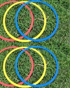Ensemble d'anneaux d'entraînement d'agilité colorés pour exercices sportifs, football, soccer, basketball, coordination, vitesse et athlétisme en plein air - Product Image 3