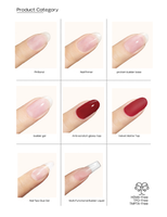 Gel de base constructeur sans HEMA, marque privée, 1 kg en vrac avec 2 flacons offerts, vernis à ongles végétalien sans TPO