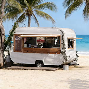 Chariot alimentaire mobile multi-étagères, commercial, direct usine, pour marché nocturne, stand de rue, stockage, vente de snacks et de traiteur - Product Image 1