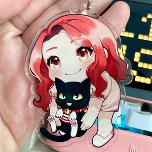 OEM ODM อะคริลิคสแตนดี้ YCH อะคริลิคแขวนผนัง งานศิลปะสั่งทำ ชิบิ ตุ๊กตาอะคริลิค อนิเมะ เกม Vtuber ฟูรี่ PET อะคริลิคชาร์ม 6 ชิ้น - Product Image 6