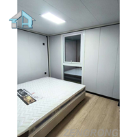 Maison Modulaire Conteneurisée de Luxe Extensible de 20 Pieds, 2-3 Chambres, Pliable et Préfabriquée pour Villas, Hôtels, Boutiques et Appartements