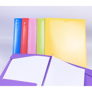 Carpeta de Archivos de PP de Colores Surtidos al por Mayor, con 2 Bolsillos y 3 Anillas, para Documentos Escolares y de Oficina - Product Image 4