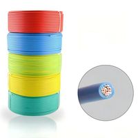 Cable Eléctrico Flexible de Cobre de un Solo Núcleo H07V-U H07V-K H07V-R 450/750V 2.5mm² 4mm² 6mm² 10mm² 16mm² con Aislamiento de PVC