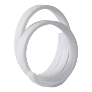 Scultura a spirale in resina Loopy, oggetto decorativo moderno per casa, bagno, soggiorno, ufficio, espositore da scaffale - Product Image 2