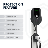 AONENG 3.5kw 7kw 11kw 22kw Chargeur de voiture électrique AC Type 2 OCPP 1.6J Wallbox CB CE CCSA Station de recharge pour véhicules électriques