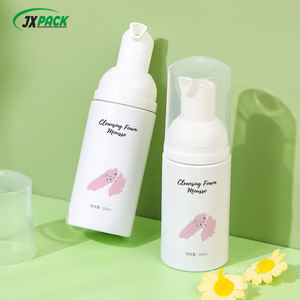 आपूर्ति स्टॉक से 2oz 40ml फोम पंप बोतल पीईटी स्पष्ट सफेद छोटे स्किनकेयर पैकेजिंग फोम बोतल - Product Image 1