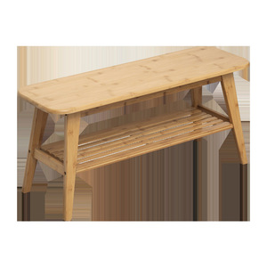 <b>Bamboo</b> Shoe Rack Bench With Storage Space Saving Entryway <b>Stool</b> For Adults And Children - Product Image 4